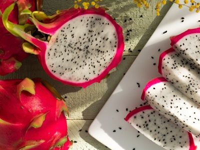 dragon fruit on a plate